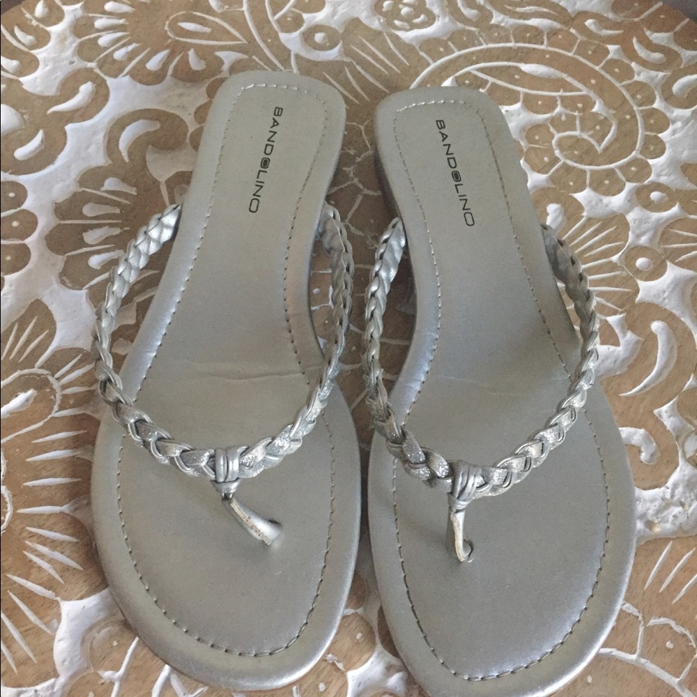 Bandilino Cheeky Silver Flip Flop